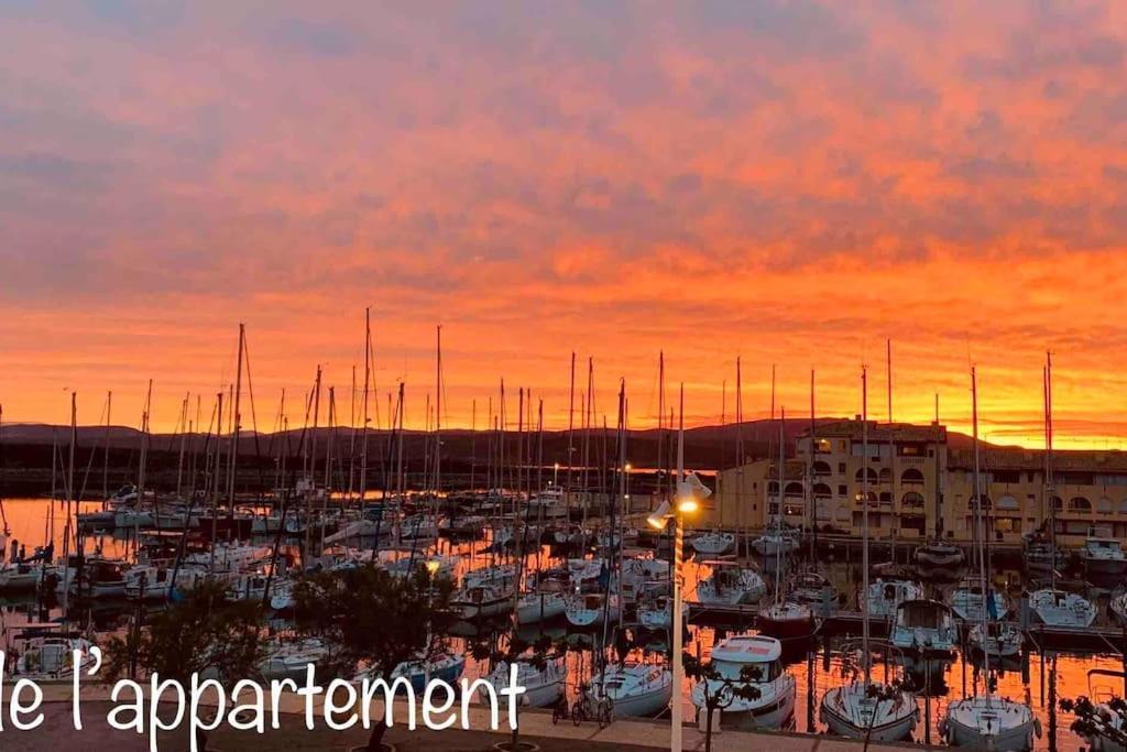 Appartement Avec Vue Sur Le Port Leucate Kültér fotó
